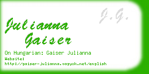 julianna gaiser business card